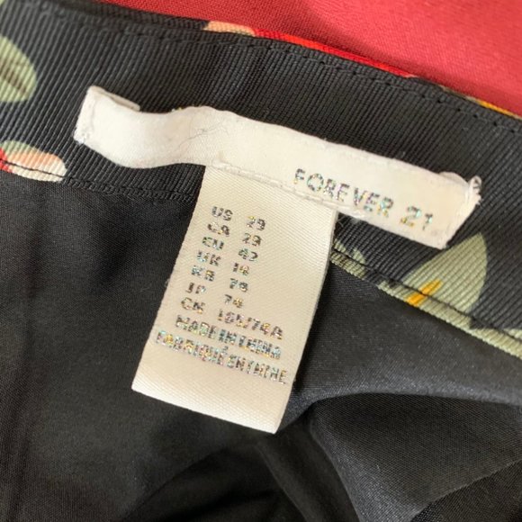 Dark Floral Skater Skirt - Picture 3 of 6